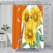 cheap Shower Curtains-Plant Series Waterproof Shower Curtain 180cm*180cm(70&quot;*70&quot;) Botanical Bathroom Decor Mildew Resistant Polyester Fabric for Bath Tub Shower