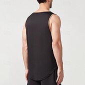 voordelige Bovenkanten-Voor heren T-shirt Wandelvest Mouwloos Strakke ronde hals Singlet Mouwloos shirt Vesttopje Buiten Sneldrogend Zacht Zweetafvoerend Polyester Zwart Oranje Groen Klimmen Kamperen / wandelen / grotten