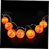 economico Striscie luci a batteria-luci della stringa di calcio luci della stringa della palla di sport euro cup usb o funzionamento a batteria 1.5m 3m 6m lucine mix baseball basket calcio calcio luci a led