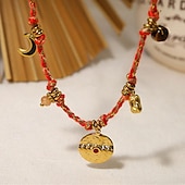 voordelige Kettingen en hangers-1 stuk Ketting For Dames Straat Dagelijks Legering Retro Munt
