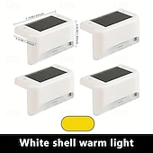 billiga Utomhuslampetter-1st 1 W Vägglampor för Utomhusbruk LED Solbelysning Pathway Lights &amp; Lanterns Soldriven Varmvit Vit Multifärg 3.7 V 1 LED-pärlor