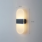 levne Vnitřní nástěnná světla-led nástěnné svítidlo 2barevný světelný zdroj 10cm 5w nordic style ip54 hliníková akrylová vnitřní nástěnná svítidla osvětlení do ložnice koupelna obývací pokoj chodby 85-265v