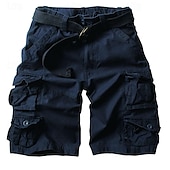 tanie Klasyczny-Męskie Spodenki Taktyczne Spodenki cargo Szorty Guziki Multi Pocket Równina Zdatny do noszenia Krótki Na zewnątrz Codzienny Wyjściowe Moda Klasyczny Zieleń wojskowa Żółty kamuflaż