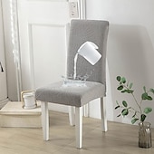 cheap Chair Cover-Water Resistant Elastic Dining Chair Cover for Dining Room Kitchen Wedding Hotel Banquet Restaurant Anti-dirty Seat Chair Covers