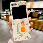Недорогие Чехлы для Samsung-телефон Кейс для Назначение SSamsung Galaxy Z-флип 6 Z Flip 5 Кейс на заднюю панель Ультратонкий Защита от удара 3D в мультяшном стиле ТПУ