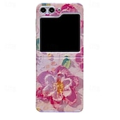 cheap Samsung Cases-Phone Case For Samsung Galaxy Z Flip 6 Z Flip 5 Back Cover Ultra Thin Shockproof Flower Floral TPU