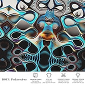 halpa Geometrinen painatus-Miesten 3D Print Geometrinen printti Uimahousut Uimashortsit Surffishortsit Keskivyötärö Muoti Suunnittelija Surffaus Pyhäpäivä Hiekkaranta Kurenauha Tasku Joustava vyötärö Suunnittelija Vaatetus