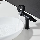 abordables Robinets de lavabo-Robinet lavabo - Classique Plaqué Montage Extérieur Mitigeur un trouBath Taps