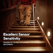 billiga skåpljus-1st rörelsesensor lampor inomhus trådlös led uppladdningsbar magnetisk sticka på vägg nattlampa batteridriven usb-laddning trappa korridorer garderob kökslampa under skåp ljus