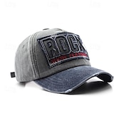 preiswerte Baseballkappe für Herren-Herren Cap Basecap Sonnenhut Kappe Schwarz Kaki Baumwolle Bestickt Modisch Brautkleider schlicht Strasse Täglich Buchstabe Einstellbar Sonnenschutz Atmungsaktiv