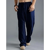 abordables Fondos-Medieval Renacimiento pantalones piratas Pirata Vikingo Color sólido Hombre Vikingo Pirata Víspera de Todos los Santos Carnaval Vacaciones Fiesta / Noche LARP Adulto Pantalones Primavera verano