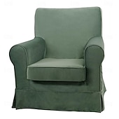 abordables Funda de sofá-Funda de Sillón de Terciopelo Color Sólido Acolchada