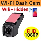 זול DVR לרכב-מקליט wifi חכם לנהיגה HD אלחוטית אפליקציה לנייד מתחברת למקליט