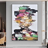 preiswerte Ölgemälde-Ölgemälde auf Leinwand mit Frauengesicht, Wandkunst, farbenfrohes Frauengesicht, handgefertigtes gesichtsloses Porträtgemälde, abstraktes Damengemälde, Frau, Leinwandkunst, Wohndekor für Wohnzimmer,