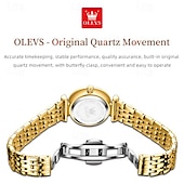 cheap Quartz Watches-New Olevs Olevs Brand Fashion Women&#039;S Quartz Watch Simple Fashion Trend Travel Sports Leisure Waterproof Steel Belt Women&#039;S Wristwatch