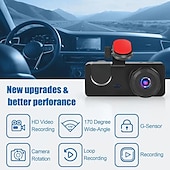 cheap Car DVR-Car Car Recorder 4K Full UHD Car Camera Front and Rear Car Car Recorder with Night Vision 24 Hour Parking Mode WDR Motion Detection