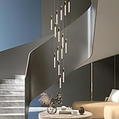 economico Luci a sospensione-lampada a sospensione a led dimmerabile 35/84/50cm 3//5/8/10/12/15/18-luce lampadari di cristallo ingresso incasso plafoniera design cluster soggiorno bancone bar 85-265v dimmerabile solo con