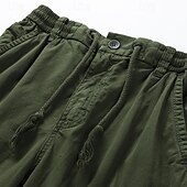 billige Klassisk-Herre Taktiske shorts Cargoshorts Shorts Knapper Elastisk midje Multi lomme عادي Anvendelig Knelengde utendørs Daglig Camping &amp; Vandring Mote Klassisk Svart Militærgrønn