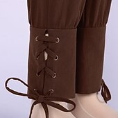 abordables Tenues-Médiéval Renaissance 17ème siècle Pantalon Tenues Chemise Pirate Viking Ranger Garçons Pirate Fantaisie Steampunk Halloween Carnaval Performance LARP Foire de la Renaissance Enfant Chemise Pantalon