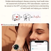 お買い得  スマートブレスレット-696 TK28 スマートウォッチ 1.27 インチ スマートブレスレット ブルートゥース ECG + PPG 歩数計 着信通知 と互換性があります Android iOS 女性 ハンドフリーコール メッセージ受信通知 IP 67 41mmの時計ケース
