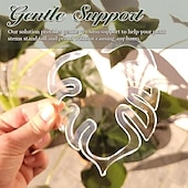 お買い得  植物ケアアクセサリー-2個/セット タートルシェル竹クランプセット、植物茎プラスチックサポート、タートルシェル竹クランプ再利用可能な植物保持サポート、花茎ホルダー