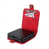 cheap Samsung Cases-Phone Case For Samsung Galaxy Z Flip 5 Z Flip 4 Z Flip 3 Back Cover with Stand Holder Card Slot Shockproof Retro TPU PU Leather