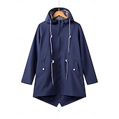 cheap Outdoor Jackets-Women's Hiking Raincoat Raincoat Outdoor Waterproof Quick Dry Lightweight Jacket Camping / Hiking / Caving Traveling Blue Black Yellow Pink Red