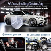 cheap Car DVR-Car Car Recorder 4K Full UHD Car Camera Front and Rear Car Car Recorder with Night Vision 24 Hour Parking Mode WDR Motion Detection