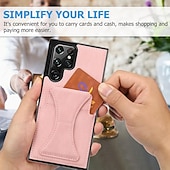 cheap Samsung Cases-Phone Case For Samsung Galaxy S24 Ultra Plus S23 S22 S21 S20 Plus Ultra A55 A35 A25 A15 5G A73 A53 A33 A23 A13 A72 A52 A32 A22 A12 S25 Ultra Back Cover with Stand Holder Card Slot Shockproof Retro