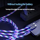 cheap Cell Phone Cables-USB 3.0 Cable USB A to Type C / Micro / IP 2.1 A Charging Cable 3 in 1 For Xiaomi Huawei Nokia Phone Accessory