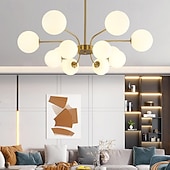 economico Luci a sospensione-lampada a sospensione a led 90/115 cm 12/16 luci e27 nordico moderno sputnik illuminazione a sospensione della metà del secolo lampada da soffitto in metallo per cucina sala da pranzo soggiorno
