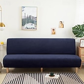economico Copertura del divano futon-Copridivano letto senza braccioli in tessuto jacquard 3 diverse dimensioni fodere per decorazioni per divano in velluto di mais protezione elasticizzata copripanca elastico