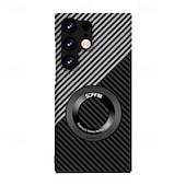 preiswerte Samsung-Handyhülle-Handyhülle für Samsung Galaxy S25 Ultra Rückenschale mit Ständerhalter Unterstützung für kabelloses Laden Schlagfest PC Metall