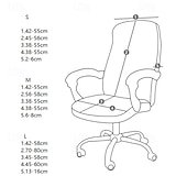cheap Dining Chair Cover-Office Chair Cover Flower High Back Dining Chair CoverComputer Swivel Chair Hotel Zipper Anti Slip One-Piece Armchair Protective Dust Cover