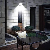 cheap Street Lights-68LED Solar Flood Lights Sensor Wall Lamp, Human Body Induction Waterproof Wall Intelligent Control, Waterproof Outdoor Triangle Floodlight for Home Garden Household Courtyard 1pc
