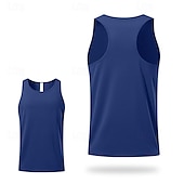 cheap Running Tee &amp; Tank Tops-Men&#039;s Workout Tank Top Running Tank Top Gym Tank Top Sleeveless Vest / Gilet Casual Athleisure Breathable Quick Dry Soft Gym Workout Running Walking Sportswear Activewear Solid Colored Black White