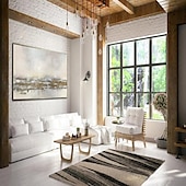cheap Abstract Paintings-Large Abstract Oil Painting On Canvas hand painted  Modern Art gold Painting Gray And Gold oil painting Wall Art Creative Painting Unique Painting Hand Painted Artwork painting