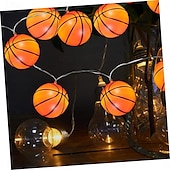 economico Striscie luci a batteria-luci della stringa di calcio luci della stringa della palla di sport euro cup usb o funzionamento a batteria 1.5m 3m 6m lucine mix baseball basket calcio calcio luci a led