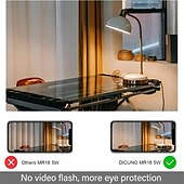 economico Faretti a LED-Lampadine a led mr16 gu5.3 Lampadine a led bi-pin base copertura in vetro trasparente 12v 50w equivalente alogeno non dimmerabile angolo del fascio di 120 gradi 500lm per faretti paesaggistici luci a