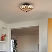 preiswerte Dimmbare Deckenleuchten-LED-Deckenleuchten dimmbar 120 cm 3-flammig bernsteinfarben gewelltes Glas schwarz moderne Deckenleuchte zur Deckenmontage Flurleuchten Wohnzimmer Eingangsbereich Küche dekoratives Licht