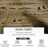 economico Pantaloni casual stampati da uomo-Per uomo Stampa Pantaloni casual Misura del girovita medio Hawaiano Stile Etnico Vacanza Gamba Dritta Estate Primavera Stampa 3D Blu Marrone Verde