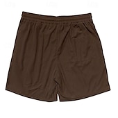 baratos Calções Estilo Casual-Homens Shorts de verão Shorts casuais Shorts de veludo cotelê Bolsos Com Cordão Cintura elástica Tecido Conforto Comprimento do joelho Ao ar livre Diário Moda Estilo Clássico Preto Amarelo