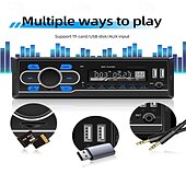 cheap Bluetooth Car Kit/Hands-free-1din DAB 12V Car Radio Autoradio Bluetooth/FM/USB/SD/AUX-in Stereo AI Voice Colorful Lights In-dash Car MP3 Player D3300