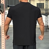 abordables Camisetas y Tops de Correr-Hombre Camiseta Running Cremallera de un cuarto Manga Corta Camiseta Casual Ropa Deportiva Transpirable Suave Entrenamiento de gimnasio Corriendo Paseo Ropa de deporte Ropa de Deporte Color sólido