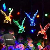 levne Solární řetězec světla-solární ptáček ve tvaru víla řetězová světla 5m 20leds venkovní vodotěsná zahradní světla svatební dovolená party venkovní dekorace na balkon