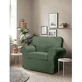 cheap Sofa Cover-Cotton 1 Seat Chair Sofa Cover with Cushion Cover , Replacement  Armchair Cover 1 Seat Couch Slipcover for Dogs, Replacement Sofa Furniture Protector  LITB PRIME cover Ektcover