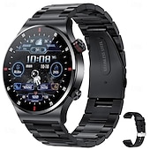お買い得  スマートブレスレット-696 QW33 スマートウォッチ 1.28 インチ スマートブレスレット ブルートゥース ECG + PPG 歩数計 着信通知 と互換性があります Android iOS 男性 ハンドフリーコール メッセージ受信通知 IP 67 46mmの時計ケース