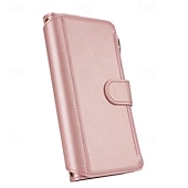 זול נרתיקים לאייפון-טלפון מגן עבור אייפון 16 iPhone 15 Pro Max iPhone 14 13 12 11 Pro Max Plus Mini SE מארז כרטיס ארנק מגנטי רוכסן עם שרוך רטרו TPU עור PU