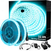 cheap Plug Strip Lights-LED Strip Light Set 32.8Ft Dimmable  Warm Light White Light Ice Blue Yellow Light Red Light Super Bright LED Tape Light 120 LED/M SMD 2835 Suitable for Dressing Table Home Kitchen Cabinet Bedroom