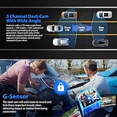 voordelige Auto DVR&#039;s-2.45 drievoudige opname 1080p720p480p loop video hd tachograaf